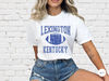 Lexington Kentucky Wildcats Football Shirt for Women, White Vintage Style Kentucky Football Shirt, Comfort Colors College Football Shirt.jpg