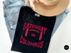 Vintage Ohio State Football Shirt, Saturday in Columbus Tshirt, OSU GameDay Tee, OSU Buckeyes T-shirt for Tailgating Gift for Her 1.jpg