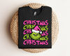 Christmas Grinch Pink and Green Unisex Sweatshirt, Pink Christmas, In My Grinch Era Unisex Shirt, Trending Christmas, Christmas Party.jpg