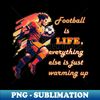 VY-14258_Football player with ball   Football is life everything else is just warming up 5326.jpg