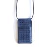 Leather bag phone woman blue_3422.JPG