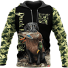 Personalized Duck Hunting All Over Print Hoodie Zip Hoodie Fleece Hoodie 3D, Duck Hunting Hoodie Zip Hoodie 3D T12