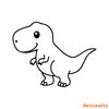 T-rex-SVG-Dinosaur-Outline-cut-file-Baby-Dino-Tyrannosaurus-Rex-2249786.png