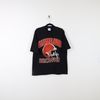 Vintage 90s Cleveland Browns NFL Black Graphic Print Tee National Football League T-shirt Size XL.jpg