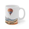 Hot Air Balloon Mountain Mug  Nature Inspired  Outdoor Design  Watercolor Mountain Scene  Dad Gift  Gift for Nature Lover  Popular Mug.jpg