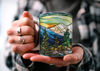 Stained Glass Mountain Range Coffee Mug  Nature Inspired  Outdoor Design  Watercolor Mountain Scene  Dad Gift  Gift for Nature Lover.jpg