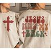 Jesus has my back Front and back svg PNG file, digital download, instant download, digital design, sublimation, eps.jpg