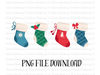 Christmas Stockings PNG, Cute Christmas Png, Digital Download, Christmas Decor Png, Christmas Sweatshirt, Christmas PNG, Ornament Png.jpg