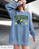 Michigan Football Sweatshirt, Vintage Style Comfort Colors Sweater, National Championship Shirt, Wolverine Football Gift3.jpg