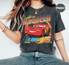 Vintage Lightning Mcqueen Comfort Colors Shirt, Kids Disney Shirt, Disney Cars shirt, Cars Family Vacation Shirt, Cars land shirt 2.jpg