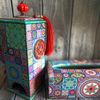 Stylish Square tissue holder. Box Kleenex. Napkin holders Mexican Talavera Tile Style or Tissue box cover wood Azulejos Portugueses (17).jpg