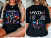 Maroon 5 2024 Tour Shirt, Maroon 5 Band Fan Shirt, Maroon 5 Concert Shirt For Fan, Maroon 5 Tee Gift.jpg