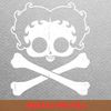 Betty Boop Skull Crossbones - Betty Boop Class PNG, Betty Boop PNG, Patent Image Digital Png Files.jpg