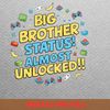 Big Brother Influences PNG, Big Brother  PNG, Funny Family Digital Png Files.jpg