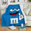 Blue M&M Sherpa Fleece Quilt Blanket BL2606 - Wisdom Teez.jpg