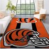 Cincinnati Bengals Nfl Team Logo Helmet Nice Gift Home Decor Rectangle Area Rug.jpg