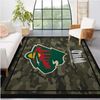 Minnesota Wild Nhl Team Logo Camo Style Nice Gift Home Decor Rectangle Area Rug.jpg