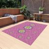 Daisy Outdoor Rug Daisy Patio Rug Cottagecore Patio Rug Farmhouse Patio Rug Cottagecore Outdoor Rug Farmhouse Outdoor Rug 5 x 7 Pink.jpg