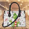 Christmas Grinch High-Quality Handbag, Grinch Lover Gifts, Custom Leather Handbag, Grinch Accessories, Christmas Shoes, Christmas Gifts-3.jpg