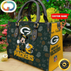 Green Bay Packers NFL Minnie Halloween Women Leather Hand Bag.jpg