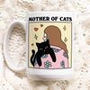 Cat Mama Quote Mug, Mother of Cats Cat Lady Mug, Baby Kitty Cat love Coffee Mug, Positive Quote, Retro Cottagecore Mug, Cute Novelty Gift.jpg