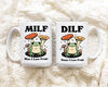 Couples Frog Coffee Mug, Man I love Frogs MILF DILF Cup, Frog Lover Girlfriend Boyfriend Gift Idea, Cottagecore Mushroom Mug, Funny Gift.jpg