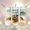 Seamless Sea Turtle 20 Oz skinny Tumbler wrap tapered straight template digital download sublimation graphics  instant download  sublimation.jpg