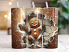 3D Gingerbread Man Tumbler Wrap 20 oz Skinny Tumbler Sublimation Design Instant Digital Download Only, Christmas Holiday Tumbler Wrap.jpg