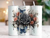 Halloween Spider Web Rose Tumbler Wrap 20oz Skinny Tumbler Sublimation Design Digital Download PNG Instant Digital Only, Whimsigoth Tumbler.jpg