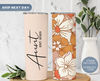 Custom Aunt Tumblers, Cup Gift for New Aunt, Auntie Announcement Gift, Floral Auntie Travel Mug, Aunt Tumbler Cup, (TM-65ORANGE).jpg