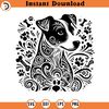 SVG150524184- Dog Art Black and White, SVG Silhouette, Cricut File.jpg