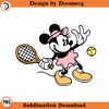 SH1270-Classic Minnie Tennis Cartoon Clipart Download, PNG Download Cartoon Clipart Download, PNG Download.jpg