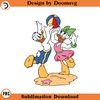 SH1659-Donald Daisy Volleyball Cartoon Clipart Download, PNG Download Cartoon Clipart Download, PNG Download.jpg