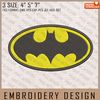 Batman Embroidery Files, DC Comics, Movie Inspired Embroidery Design, Machine Embroidery Design.jpg