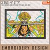 Zenitsu Embroidery Files, Demon Slayer, Anime Inspired Embroidery Design, Machine Embroidery Design 1.jpg