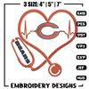 Stethoscope Chicago Bears embroidery design, Bears embroidery, NFL embroidery, sport embroidery, embroidery design..jpg