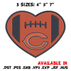 Heart Chicago Bears embroidery design, Chicago Bears embroidery, NFL embroidery, sport embroidery, embroidery design. (2).jpg