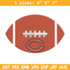 Chicago Bears Ball embroidery design, Chicago Bears embroidery, NFL embroidery, sport embroidery, embroidery design..jpg