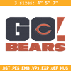 Chicago Bears Go embroidery design, Chicago Bears embroidery, NFL embroidery, sport embroidery, embroidery design..jpg