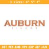 Auburn Tigers logo embroidery design, NCAA embroidery, Embroidery design, Logo sport embroidery, Sport embroidery.jpg