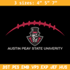 Austin Peay State logo embroidery design, NCAA embroidery, Sport embroidery,logo sport embroidery, Embroidery design..jpg