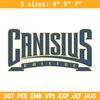 Canisius Golden Griffins embroidery design, NCAA embroidery, Sport embroidery, logo sport embroidery, Embroidery design.jpg