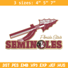 Florida State Seminoles logo embroidery design, NCAA embroidery,Sport embroidery,Logo sport embroidery,Embroidery design.jpg