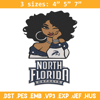 North Florida Ospreys girl embroidery design, NCAA embroidery, Embroidery design, Logo sport embroidery,Sport embroidery.jpg