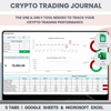Trading Journals Crypto / Options For Google Sheets and Excel Template