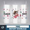 Valentine Bad Bunny Libbey Cup Png, Benito is my Valentine 20 oz Beer Glass Can Wrap, Bad Bunny Sad Heart Kisses Png Beer Glass (3).jpg