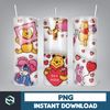 Custom Couple Name 3D Cartoon Valentine Tumbler Design PNG, 3D Inflated Valentine Tumbler Wraps, Balloon 20oz Skinny (6).jpg