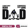 Charlotte Hornets Dad A Sons First Hero Daughters First Love Svg, Fathers Day Gift, Baseball Fan Svg, Dad Shirt, Fathers.jpg