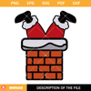 Cute Funny Christmas Svg, Santa In Chimney Svg, Santa Claus Svg - Svgturtle.com.jpg