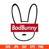 Bad Bunny Face Hearts Svg, Bad Bunny Svg, Valentines Day Svg, Baby Benito Svg, Cricut, Silhouette Vector Cut File 9.jpg